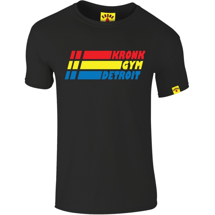 Sale Kronk Gym Detroit Signature Stripe T-Shirt Slimfit Blac