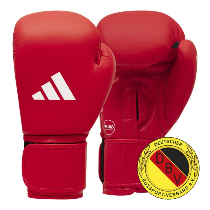 Adidas IBA DBV Boxing Gloves Red