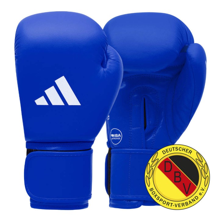 Adidas IBA DBV Boxing Gloves Blue