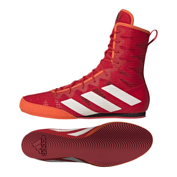 Adidas Box Hog 4 Boxing Boots Red White