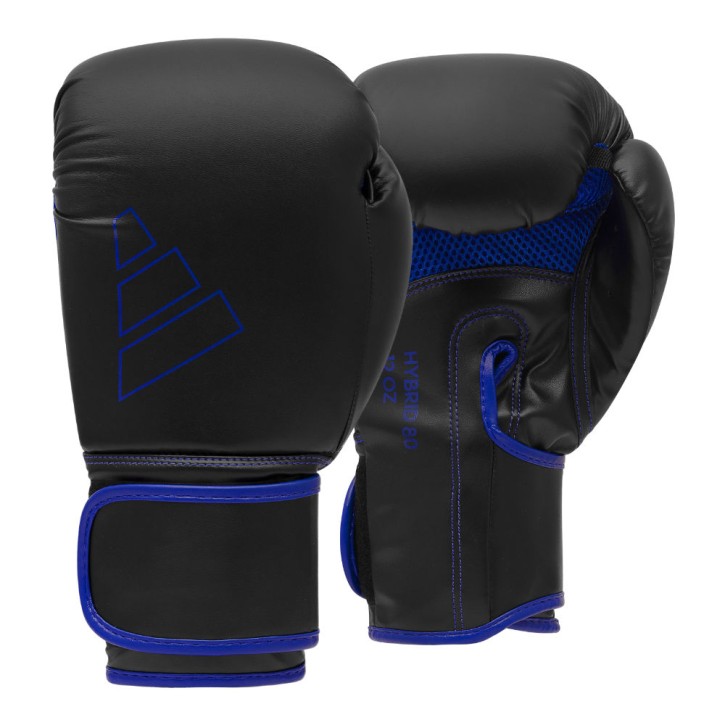 Adidas Hybrid 80 Boxing Gloves Black Blue