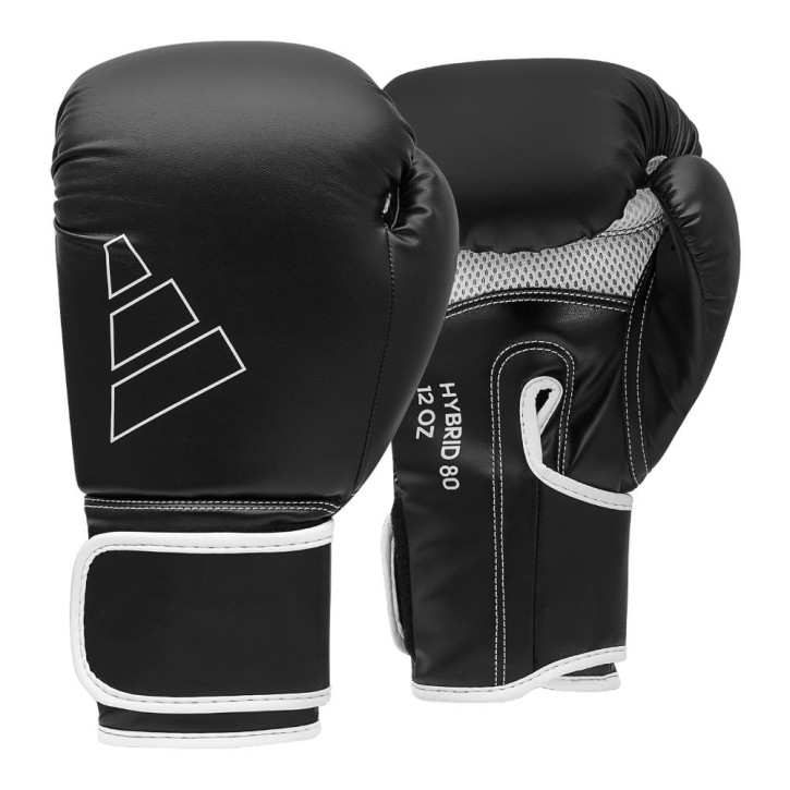 Adidas Hybrid 80 Boxing Gloves Black White
