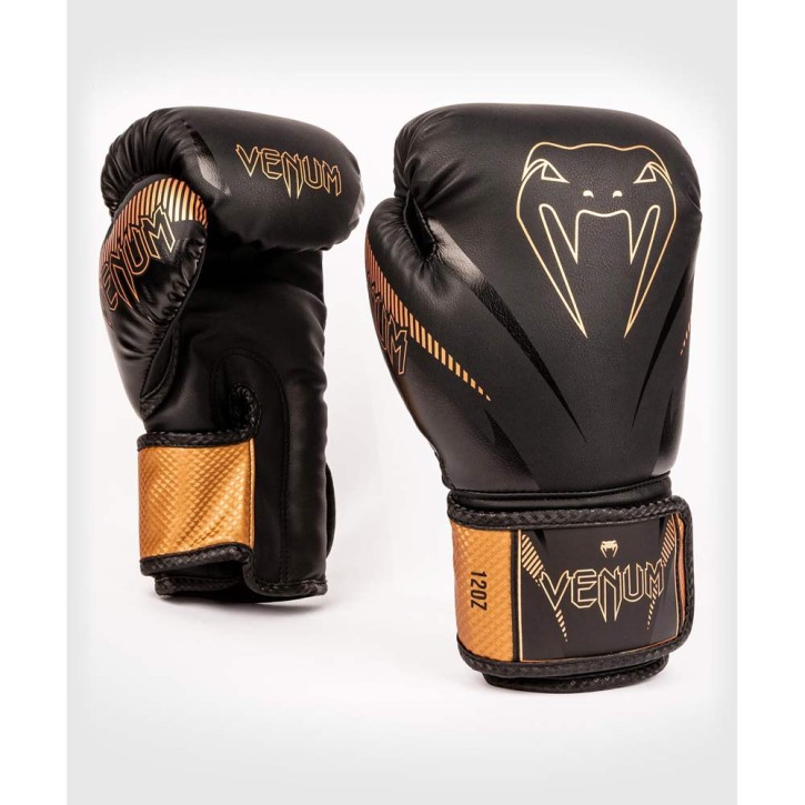 Venum Impact Boxing Gloves Black Bronze