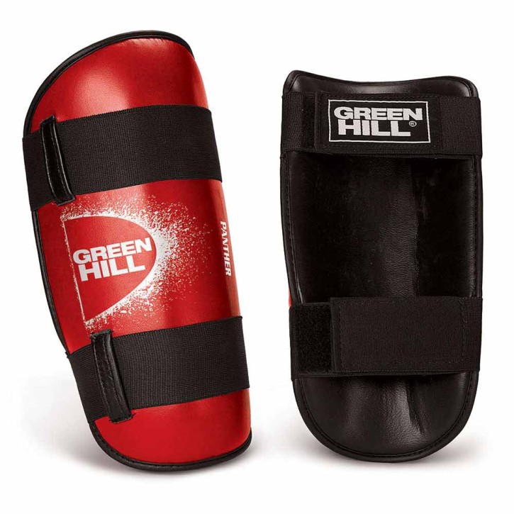 Green Hill Panther Shin Pad Red