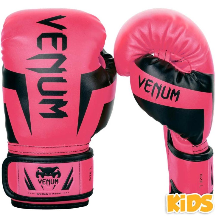 Abverkauf Venum Elite Boxhandschuhe Kids Fluo Pink L