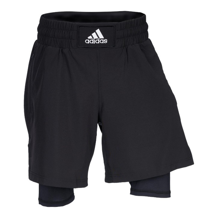 Adidas Boxwear Tech Shorts with Tights Black