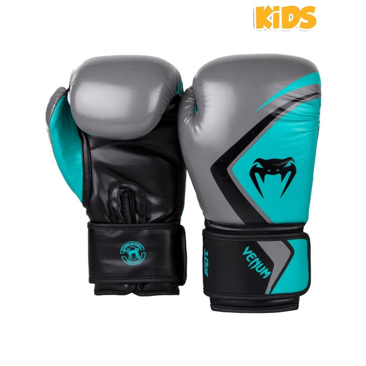 Venum Contender 2.0 Boxhandschuhe Kids Grey Turquoise Black