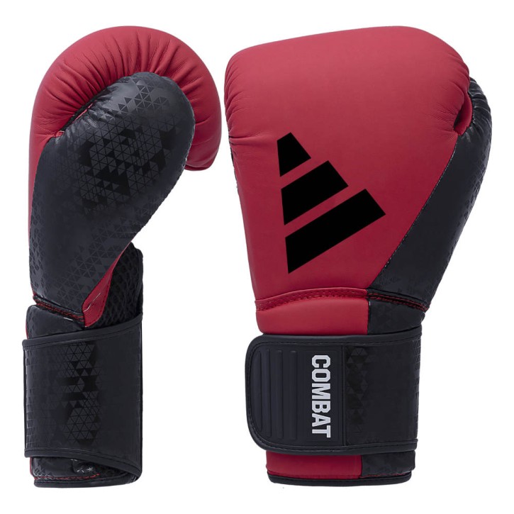 Adidas Combat 50 Boxing Gloves Red Black