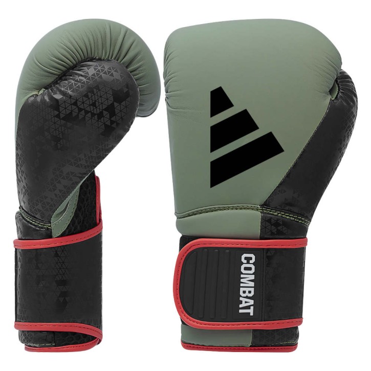 Adidas Combat 50 Boxing Gloves Green Black
