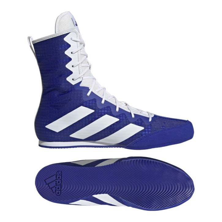 Adidas Box Hog 4 Boxschuhe Blau Weiss