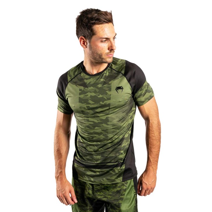 Venum Trooper Dry Tech T-Shirt Forest Camo Black
