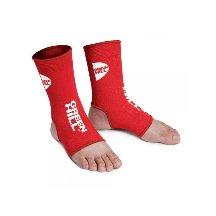 Green Hill Elastic Ankle Guards Red