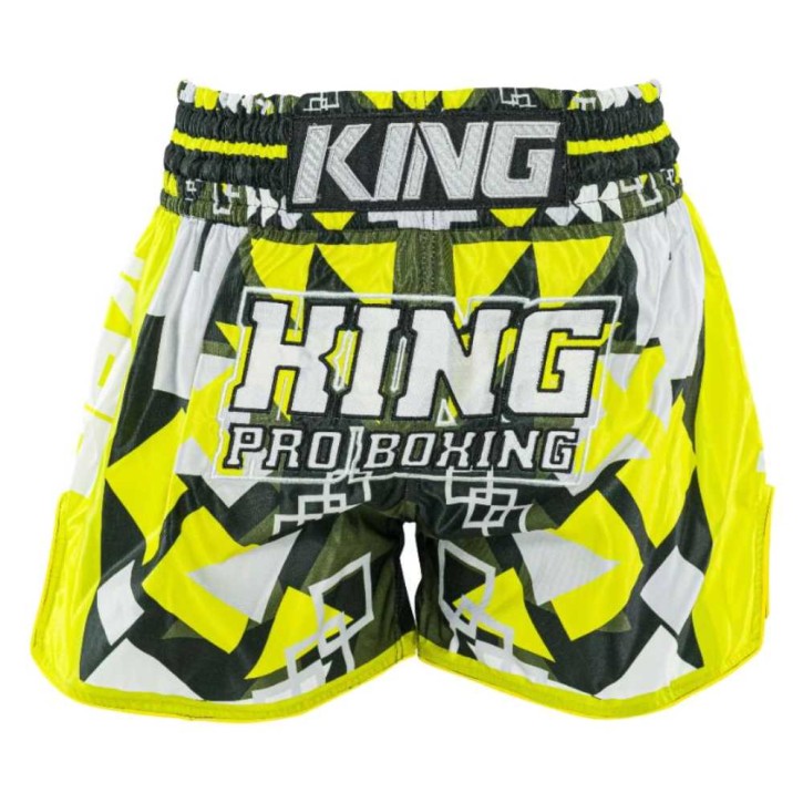 King Pro Boxing Abstract Muay Thai Shorts Gelb