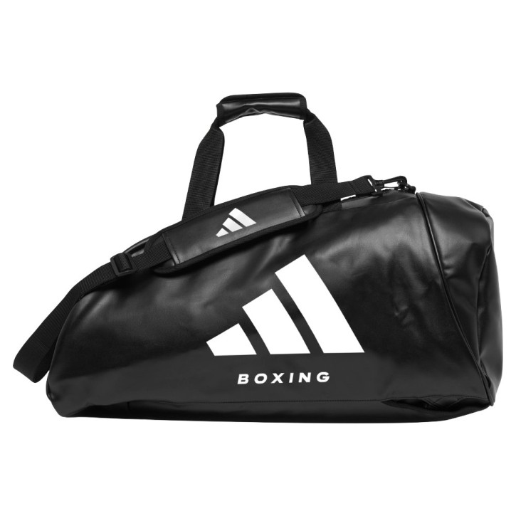 Adidas Boxing 2in1 Sporttasche Rucksack 47L Schwarz Weiss
