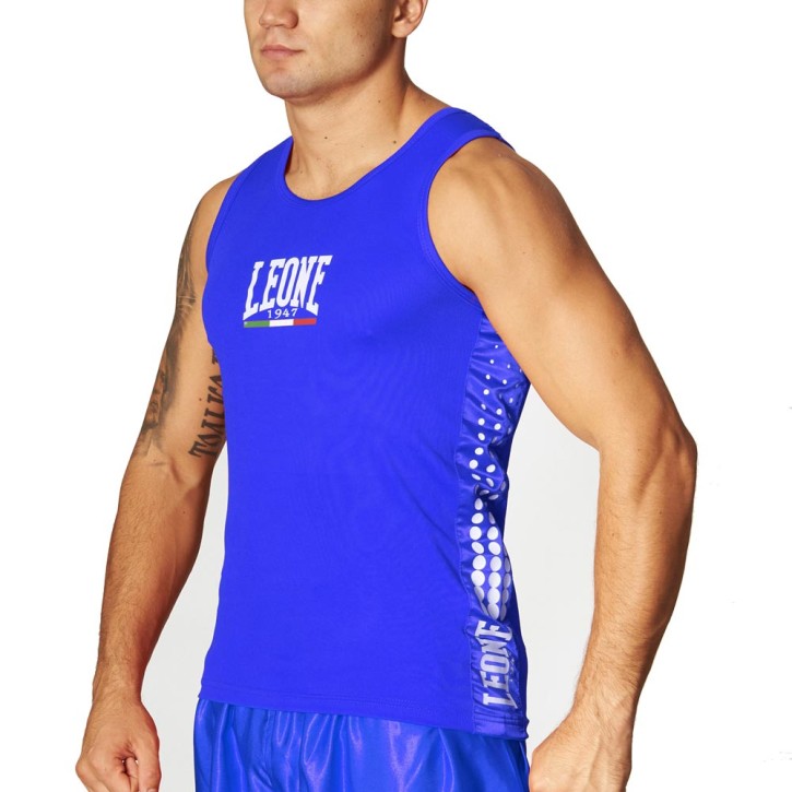 Leone 1947 Boxerhemd Blau