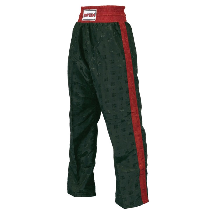 Top Ten Classic Kickboxing Pants Black Red