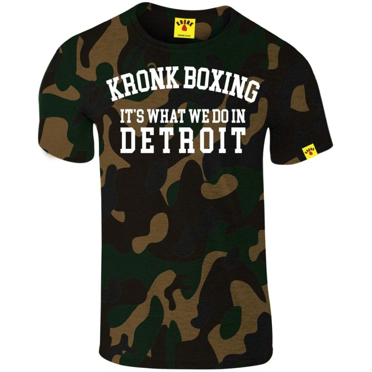 Kronk Boxing Detroit T-Shirt Slimfit Camouflage