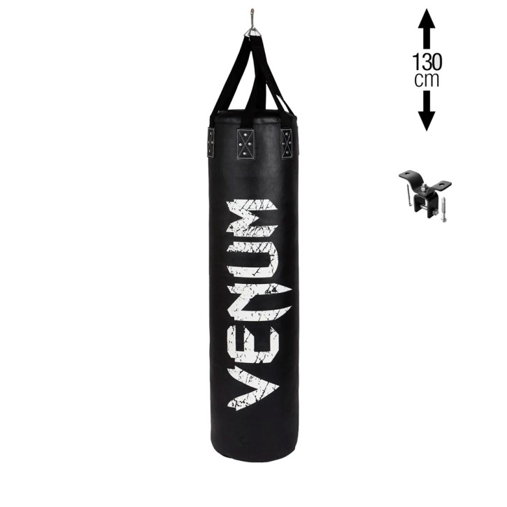 Venum Challenger Heavy Punching Bag Black White 130cm filled