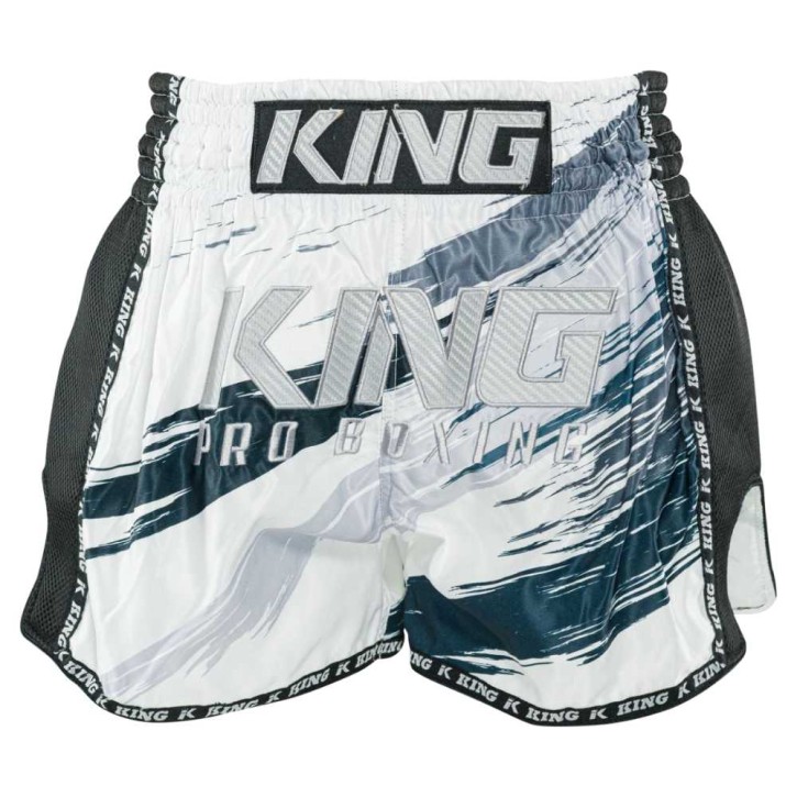 King Pro Boxing Storm Muay Thai Shorts Weiss