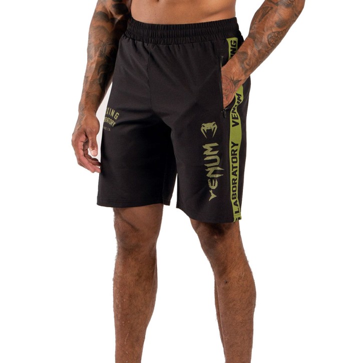 Venum Boxing Lab Training Shorts Black Green