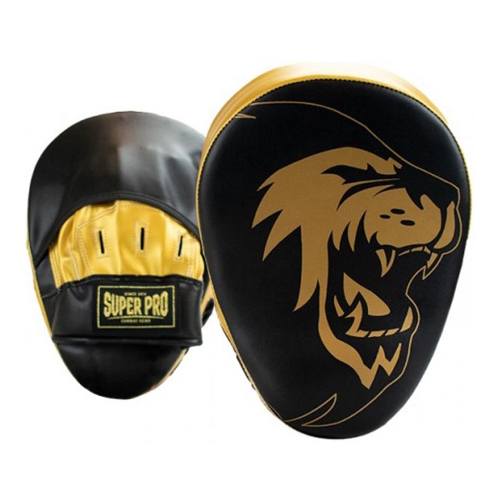 Super Pro Mitts Curved Black Gold