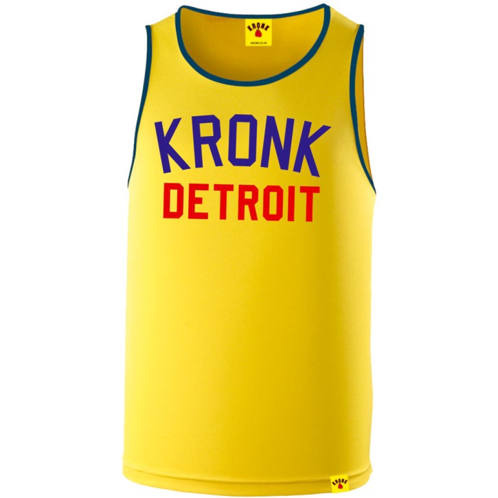 Kronk Detroit Two Colour Iconic Trainings Gym Vest Yellow