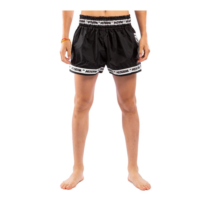 Venum Parachute Muay Thai Shorts Black White