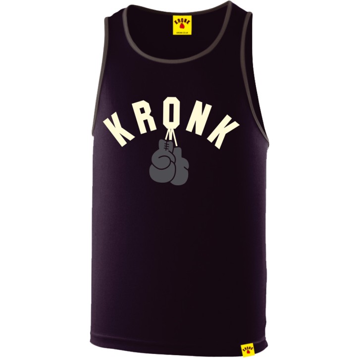 Kronk Two Colour Gloves Trainings Gym Vest Navy