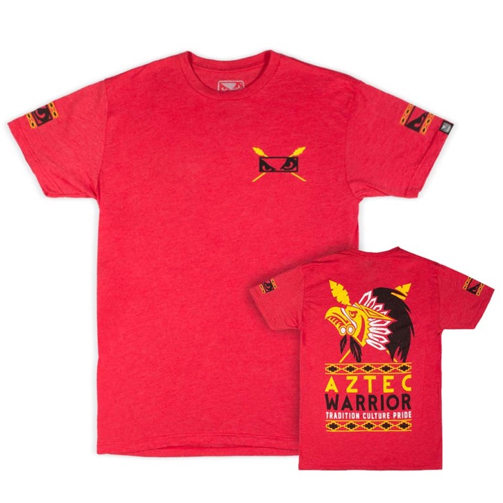 Sale Bad Boy Aztec Warrior T-Shirt Red
