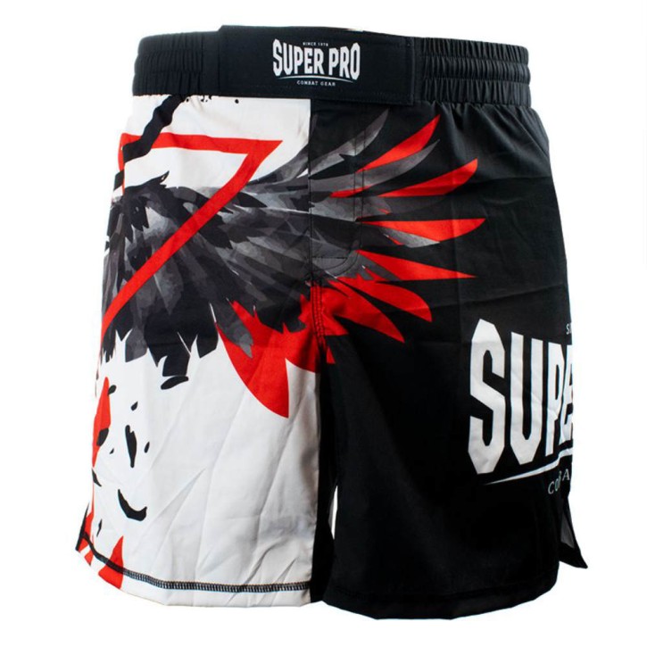 Super Pro Raven MMA Short Black Grey