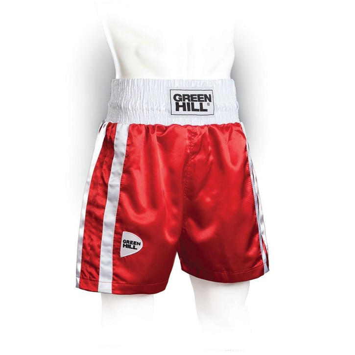 Green Hill Elite Boxing Shorts Red