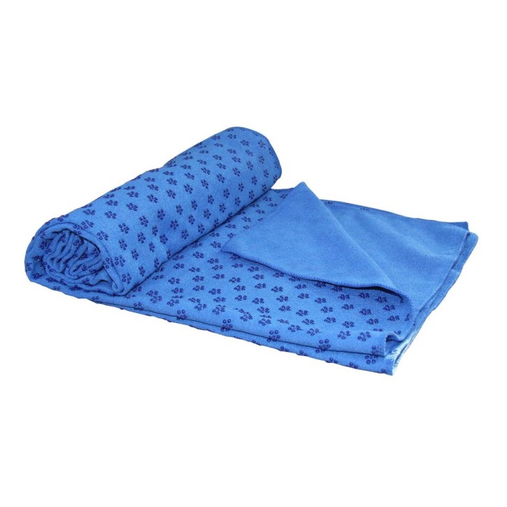 Tunturi Yoga Handtuch 180cm blau mit Tasche