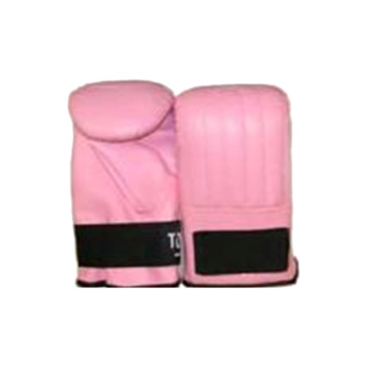 Sandsackhandschuhe Pink Klettverschluss Leder