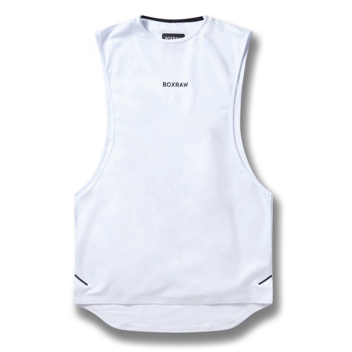 BOXRAW MUSCLE Tank Top White