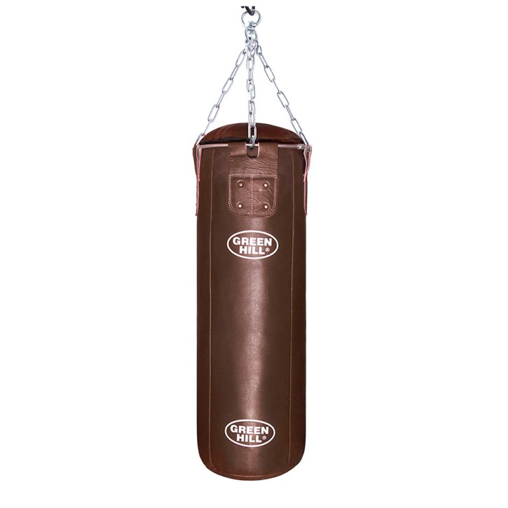 Green Hill Punching Bag Leather Brown 100cm unfilled