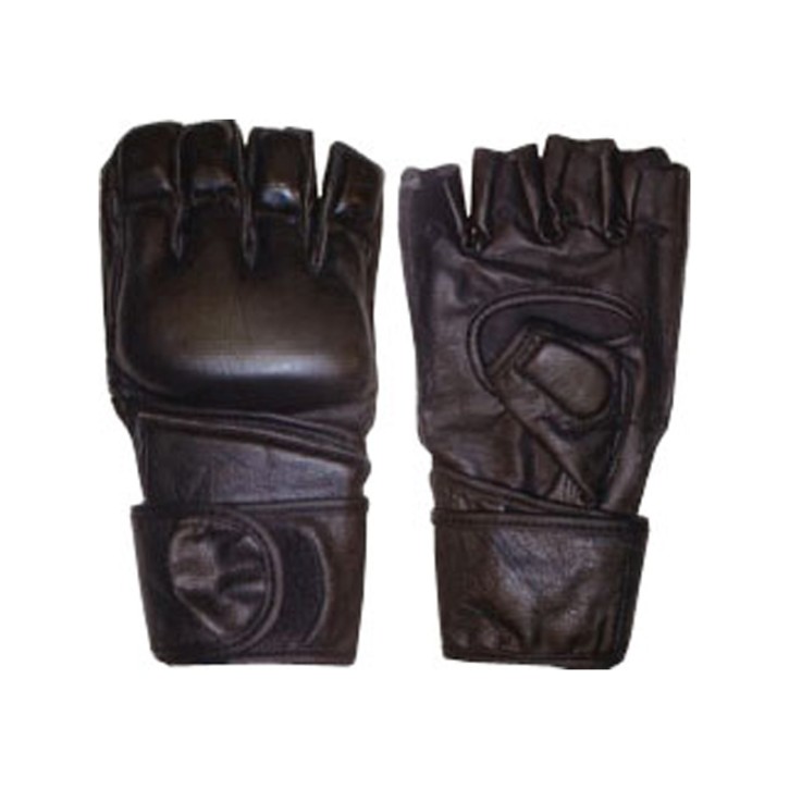 Punching Free Fight Mitts KW Model Black Leather