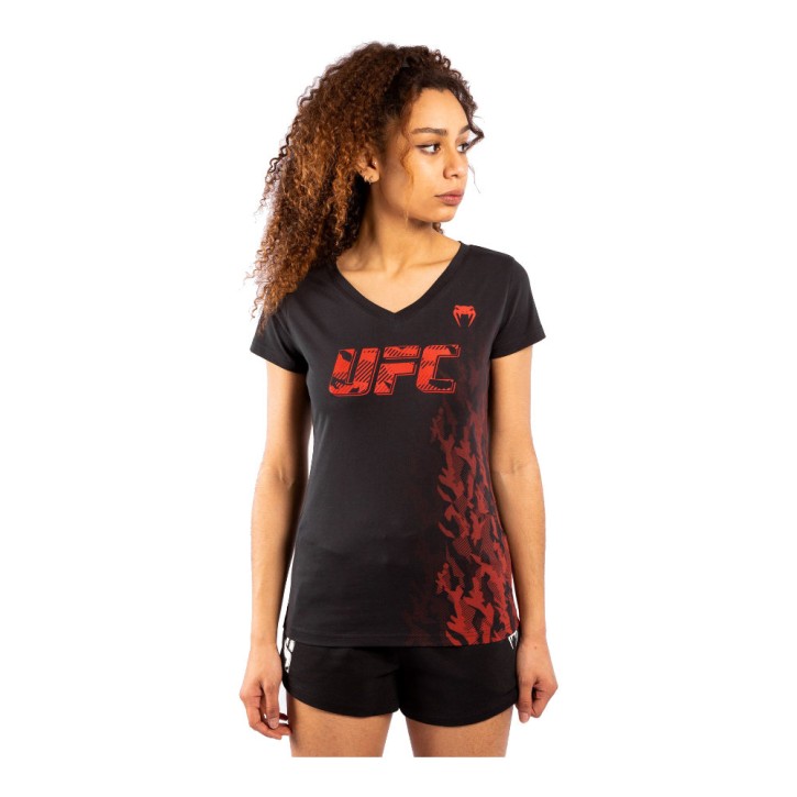 Venum UFC Authentic Fight Week Frauen T-Shirt Schwarz