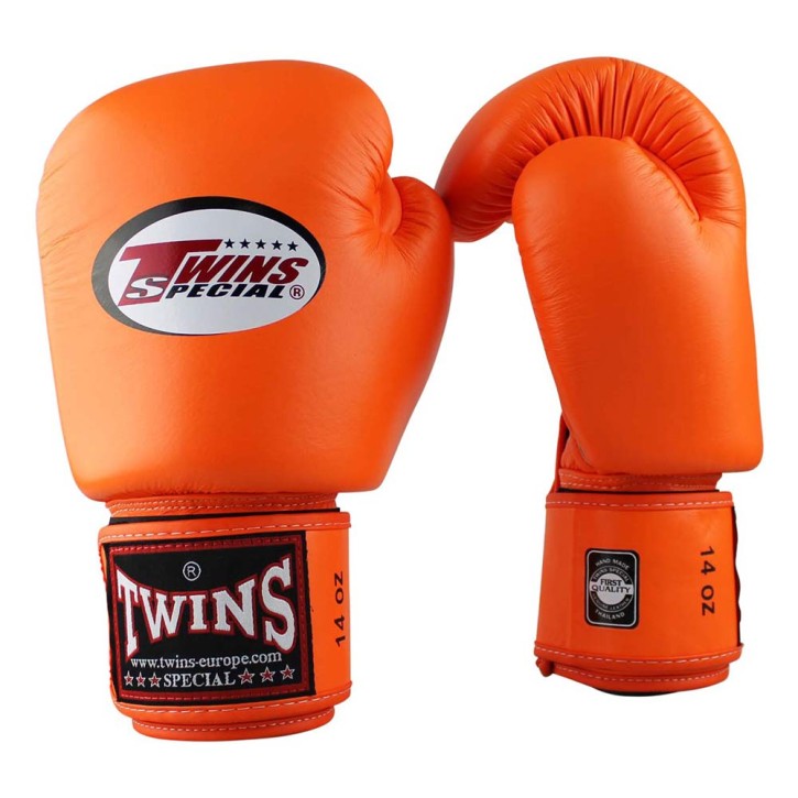 Twins BGVL 3 Boxing Gloves Orange Leather