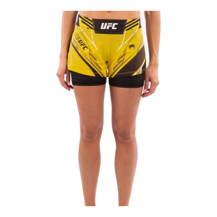 Venum UFC Auth. Fight Night Women Short Fit Yellow
