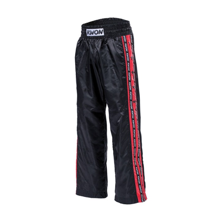 Kwon Profi Design Satin Pants Black Red