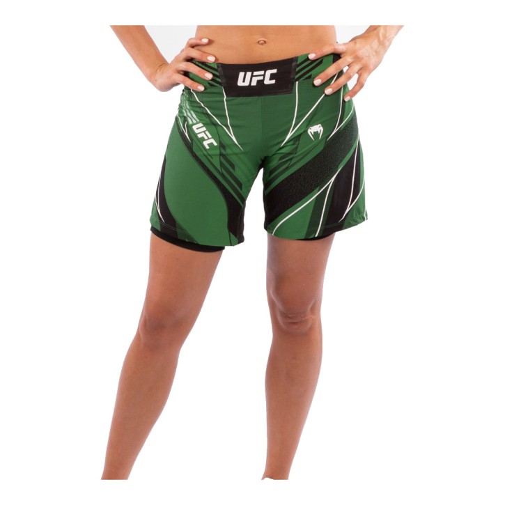 Venum UFC Auth. Fight Night Women Short Long Fit Green