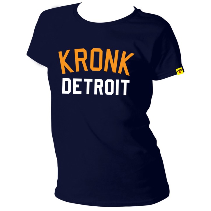 Kronk Two Colour Detroit T-Shirt Navy