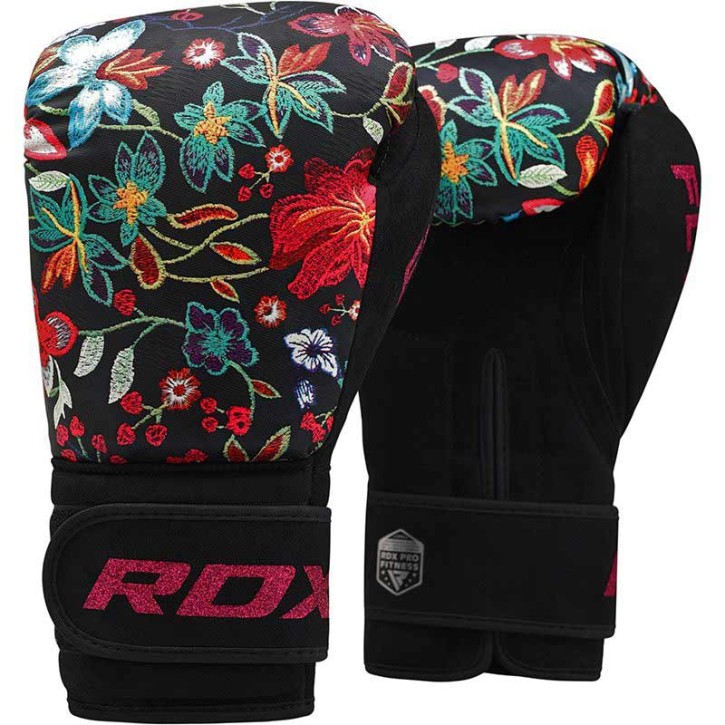 RDX Boxing Gloves Floral FL-3 Black