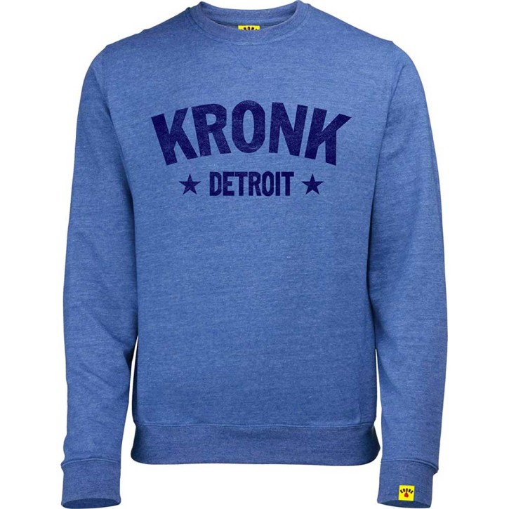 Kronk Detroit Stars Vintage Sweatshirt Royal Blue Heather