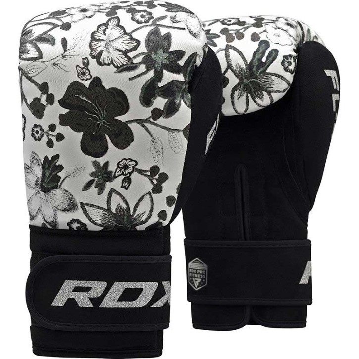 RDX Boxing Gloves Floral FL-4 White