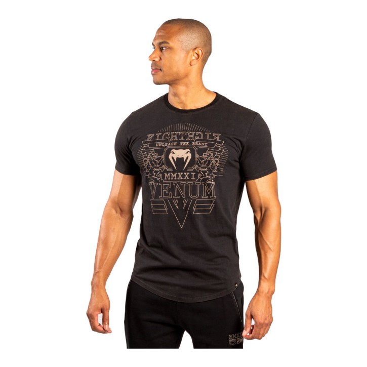 Venum Lions21 T-Shirt Schwarz Sand