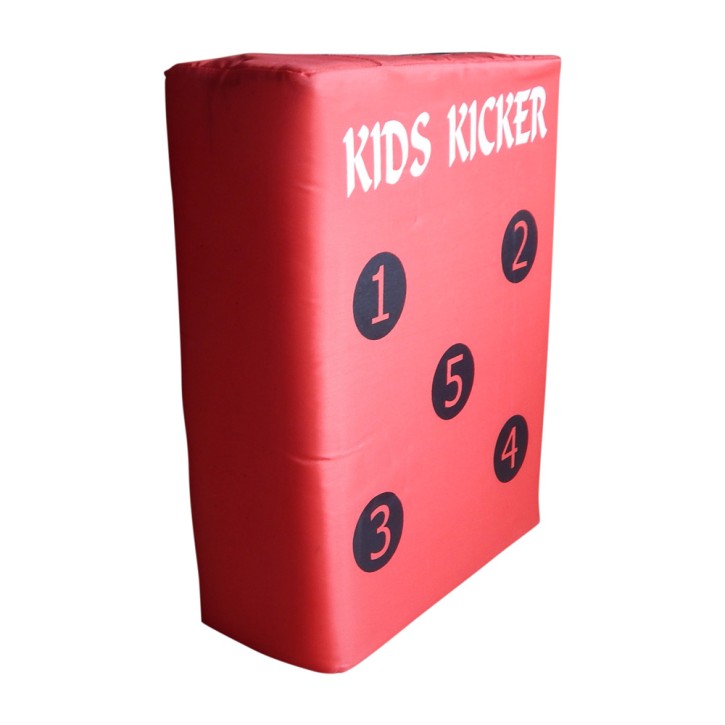 Kid Kick Pad Nylon Red with target numbers