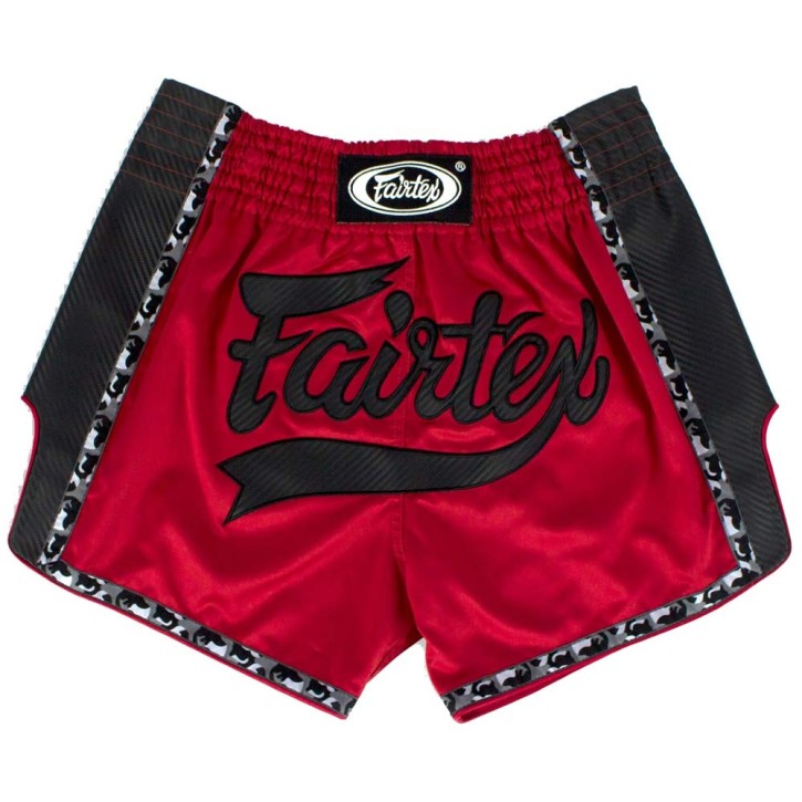 Fairtex Thai Fight Shorts Red Black BS1703