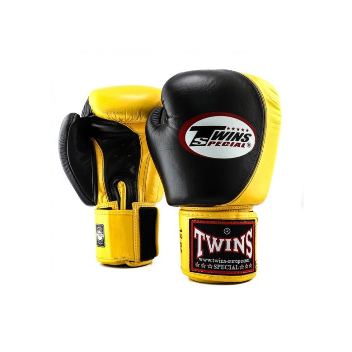 Twins boxing gloves BGVL 9 Black Yellow
