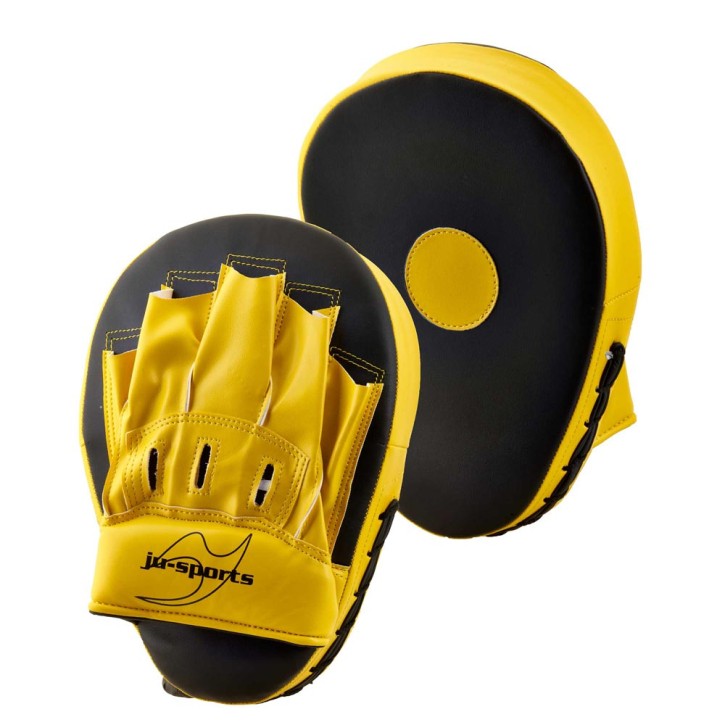 Ju- Sports hand mitts pre-curved Yellow Black